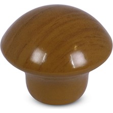 Badem10 Mantar Düğme Metal (MEŞE) Yuvarlak Mobilya Mutfak Çekmece Dolabı Dolap Kapak Kulpu Kulpları Kulbu