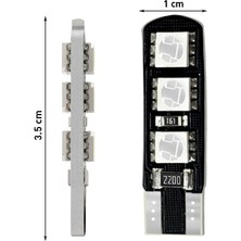 Knmaster T10 Canbus Smd 5050 6 Ledli Evrensel Sarı LED Tekli