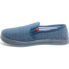Çağrı Ekose Erkek Keten Ayakkabı Comfort Soft Taban Kareli Iç Desen