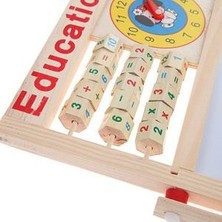 Masho Trend Çocuk Manyetik Yazı Tahtası Ahşap Eğitim Türkçe Matematik Öğrenme