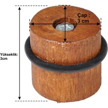 X-Perk Ahşap Kapı Stoperi Zemine Vidalı Kahverengi