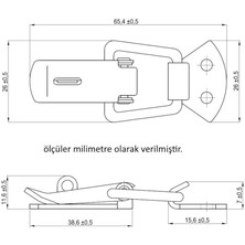 Eym Arma Mandal Kilit 41-071 Nikel Renk