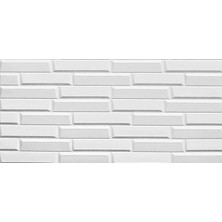 Renkli Duvarlar Kendinden Yapışkanlı Beyaz Opak Duvar Paneli 70*38 cm