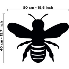 Lord Reklam Arı Desenli 50X40 cm Pleksi Duvar Tablosu