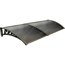 Yapısan Plastik Ayak 6mm Levhalı Pratik Sundurma Kanopi 100X200 cm Kahve