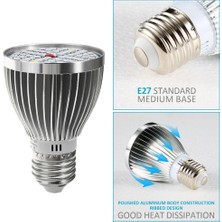 Buyfun E27 60 W 2835 Smd Bitki Yetiştirme Işığı - Pembe / Mor (Yurt Dışından)