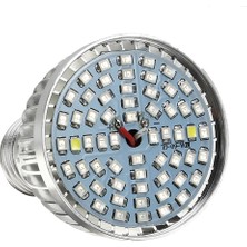 Buyfun E27 60 W 2835 Smd Bitki Yetiştirme Işığı - Pembe / Mor (Yurt Dışından)