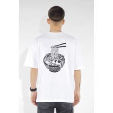 Noodle Baskılı Tshirt White