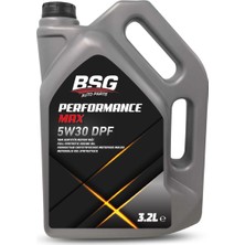 Bsg Performance Max Partiküllü Motor Yağı 5W30 - 3.2 Litre ( Üretim YILI:2022 )