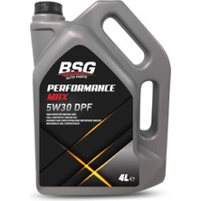 Bsg Performance Max Partiküllü Motor Yağı 5W30 - 4 Litre ( Üretim YILI:2022 )