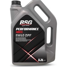 Bsg Performance Max Partiküllü Motor Yağı 5W40 - 3,2 Litre ( Üretim YILI:2022 )