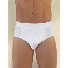 Şahinler Beyaz Bel Lastiği Baskılı Süprem Erkek Slip ME063