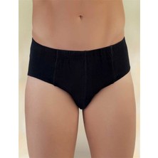 Şahinler Siyah Pamuklu Klasik Erkek Slip 6lı Ekonomik Paket ME009