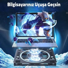 Coofix Coofbe Rgb Işıklı Ayarlanabilir Ultra Sessiz Çift Fanlı Laptop Soğutucu Laptop Standı