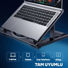 Coofix Coofbe Rgb Işıklı Ayarlanabilir Ultra Sessiz Çift Fanlı Laptop Soğutucu Laptop Standı