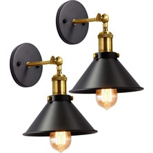 Riolight  Retr0 Mafsallı Metal Aplik ÇAPI:22CM 1ADET Fiyatıdır