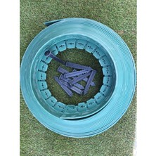 Eko Plast Yeşil Çim Ayırıcı Sınırlayıcı 10 Metre Sabitleme Kazığı 20 Adet