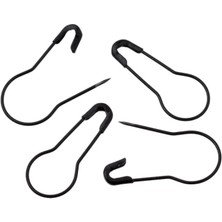 Simisso Armut Çengelli Iğne 10 Adet Siyah