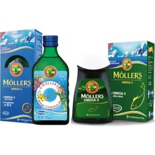 Sens Möller's Tutti Frutti Omega 3 Balık Yağı 250 Ml+Möller's Balık Yağı 60 Kapsül