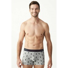 U.S. Polo Assn. Baskılı Kısa Paça 3'lü Boxer 80328