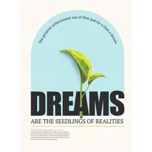 Minimal Reklam Dream Çerçevesiz Poster/afiş