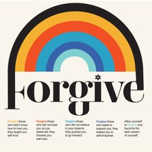Minimal Reklam Dijital Forgive Çerçevesiz Poster/afiş