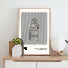 Minimal Reklam Dijital Hug Çerçevesiz Poster/afiş
