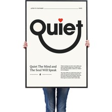 Minimal Reklam Dijital Quiet Çerçevesiz Poster/afiş