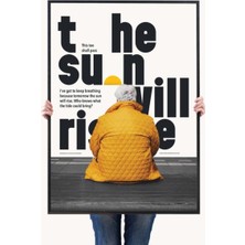 Minimal Reklam Dijital Sun Rise Çerçevesiz Poster/afiş