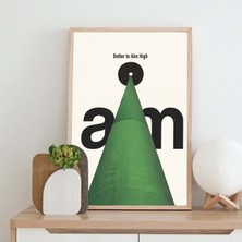 Minimal Reklam Dijital Aim Çerçevesiz Poster/afiş