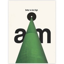 Minimal Reklam Dijital Aim Çerçevesiz Poster/afiş