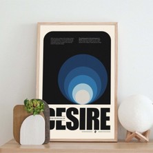 Minimal Reklam Dijital Desire Çerçevesiz Poster/afiş