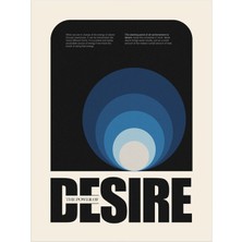 Minimal Reklam Dijital Desire Çerçevesiz Poster/afiş