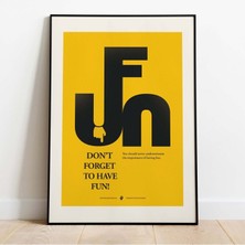 Minimal Reklam Dijital Fun Çerçevesiz Poster/afiş