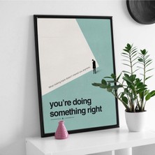 Minimal Reklam Dijital Looking Back Çerçevesiz Poster/afiş