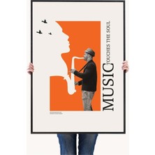 Minimal Reklam Dijital Music Çerçevesiz Poster/afiş