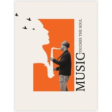 Minimal Reklam Dijital Music Çerçevesiz Poster/afiş