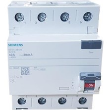 Siemens 4X40A 30MA Kaçak Akım Rölesi Sıemens