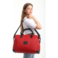 Hakan Çanta Büyük Boy Nakışlı Valiz MP-1203