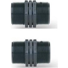 Poelsan Plastik Nipel 3/4”x3/4” Siyah 2 Adet
