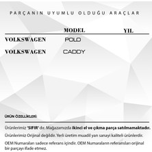 Vw Polo, Caddy Için Dış Kapı Açma Kolu Iç Plastiği - Sağ