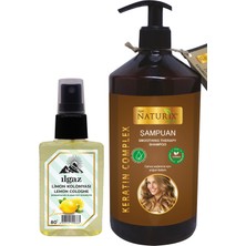 Naturix Tuzsuz Onarıcı Keratin Bakım Şampuanı 600 ml + 50 ml Sprey Limon Kolonyası