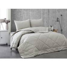 Komfort Home Çift Kişilik %100 Pamuk Kumaş Silikon Dolgulu Yorgan+Yastık /g2