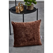 Komfort Home Düz Kahverengi Iç Dolgulu Kırlent 45X45CM / 1 Adet
