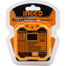 Badem10 Ingco Priz Test Cihazı 300V Cat Iı