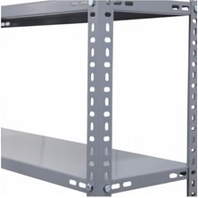 Rafburada® 4 Katlı Duble Galvaniz Çelik Raf.depo,arşiv,dosya Rafı. 1.00 MM-43X60-150 cm