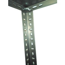 Rafburada® 4 Katlı Duble Galvaniz Çelik Raf.depo,arşiv,dosya Rafı. 1.00 MM-43X75-200 cm