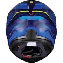 Nexx SX.100R Skıdder Mat Mavi-Neon Sarı Kask