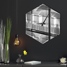 Makta W'clock Geometrik Ayna Duvar Saati