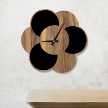 Makta W'clock Geometrik Ahşap Duvar Saati